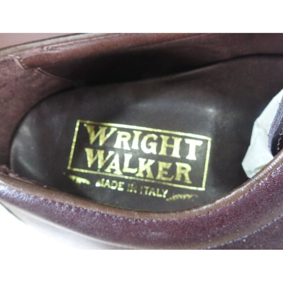 ET Wright Walker 0574 Vibram Burgundy Leather Lace Up Shoes Size 12 EEE Italy